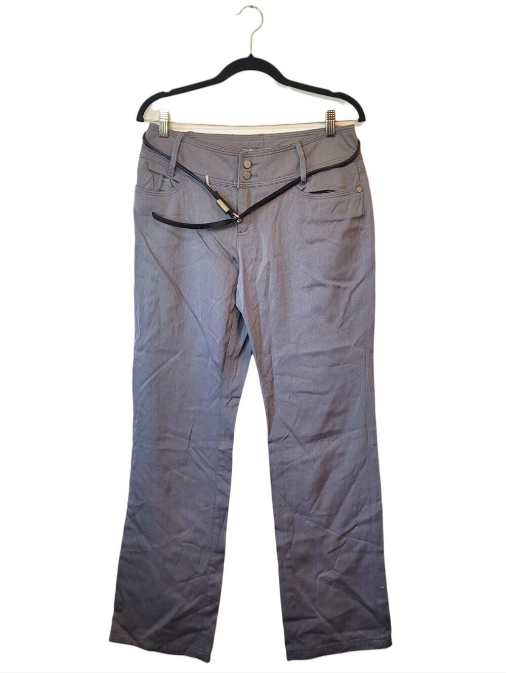 Icebreaker Women's Gray Straight-Leg Pants with Belt